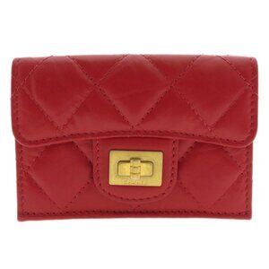CHANEL Red Wallet
